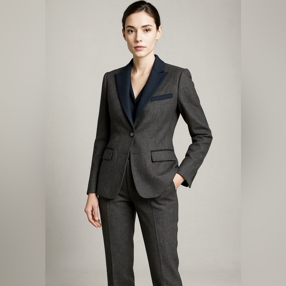Rare DOLCE & GABANNA Tweed Wool Pant Suit